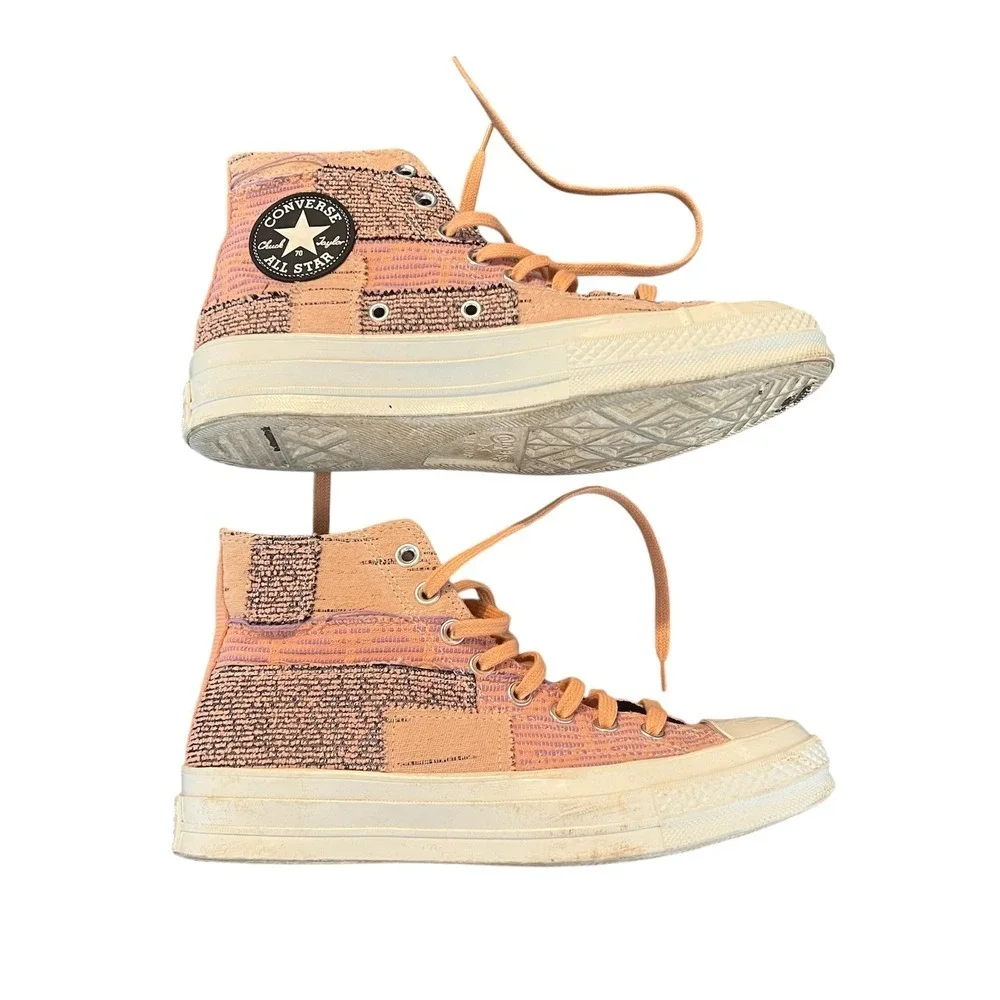Unisex Converse Chuck 70 Hi Patchwork Orange Sneakers 170058C Mens 7 Wos 9
